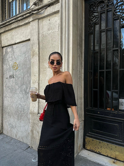 Vestido s/ Alças Vazado