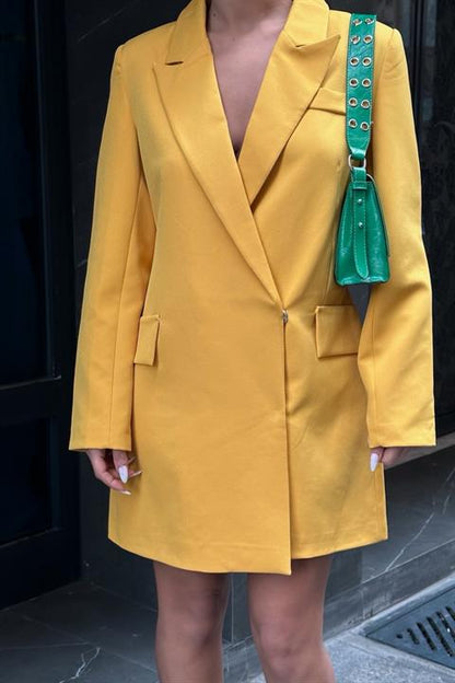 Vestido Blazer Mostarda