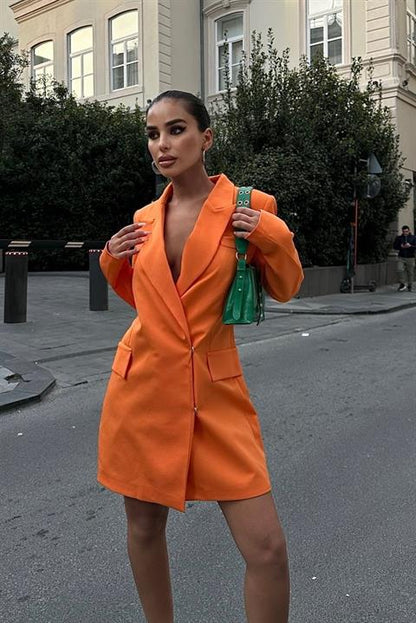 Vestido Blazer Laranja