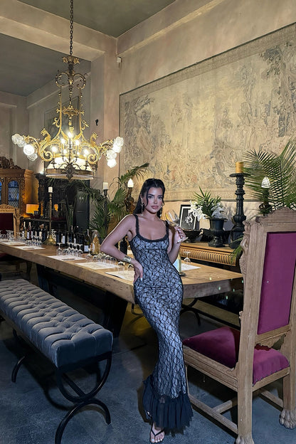 Vestido Longo Rendado
