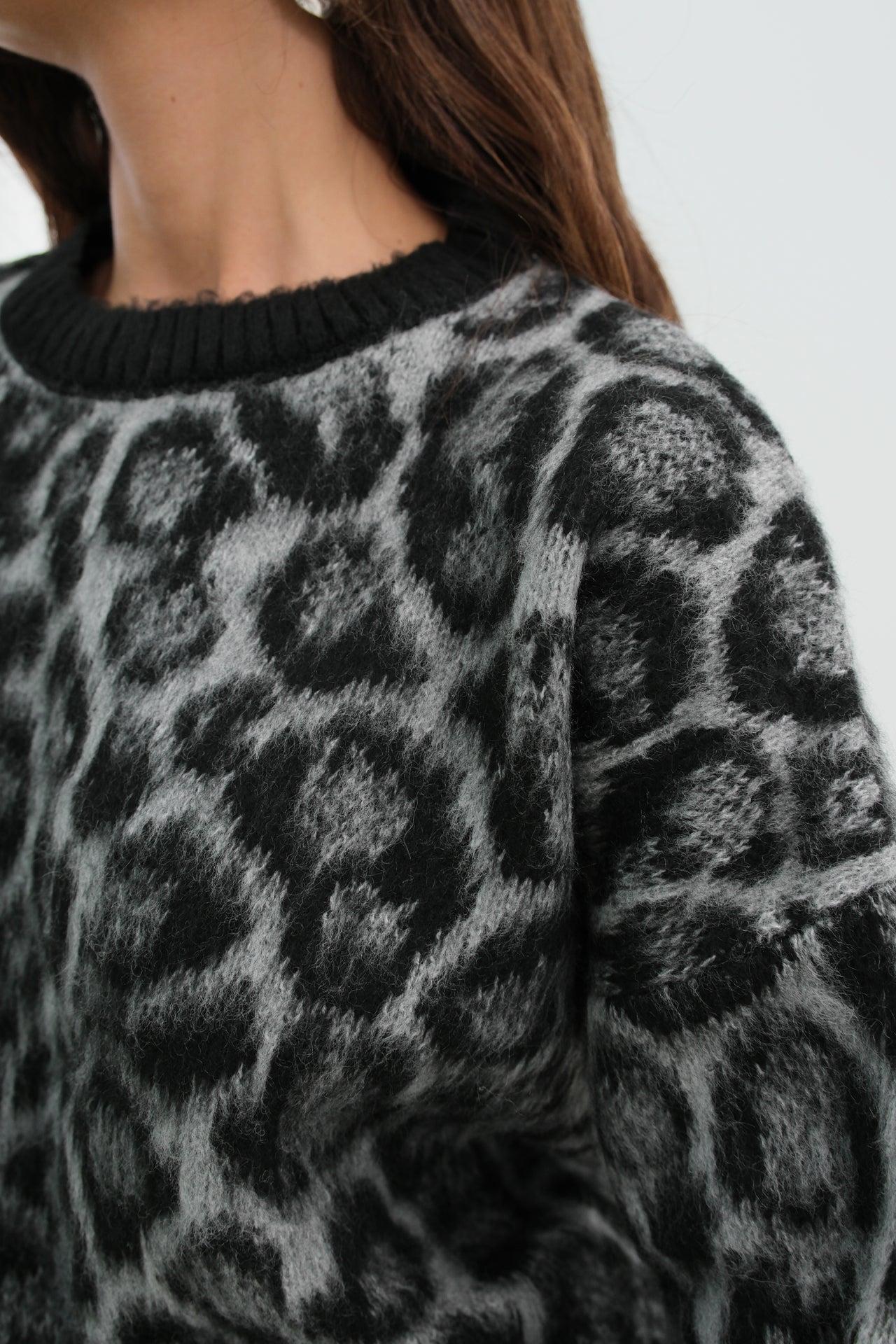 Camisola com Estampa Leopardo