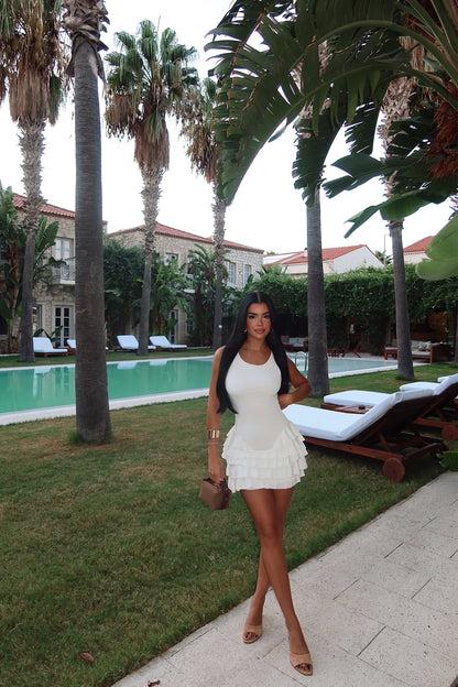 Vestido Branco c/ Babado