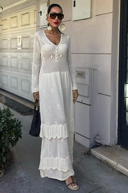 Vestido Étnico Branco