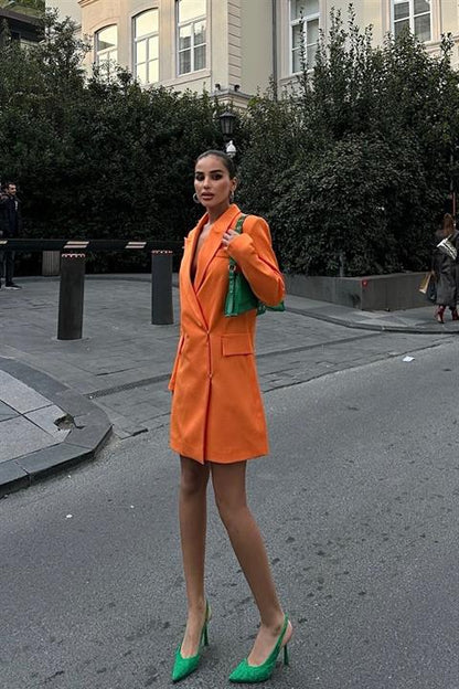 Vestido Blazer Laranja