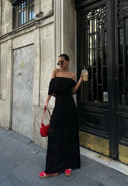 Vestido s/ Alças Vazado