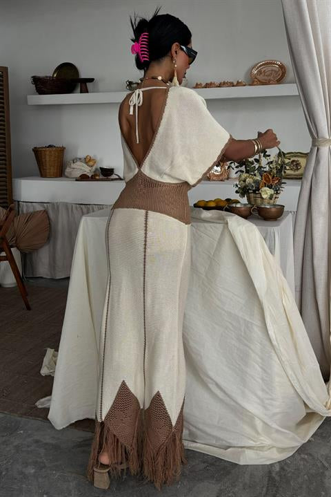 Vestido de Malha c/ Decote V