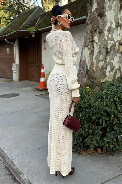 Vestido de Grife Cru