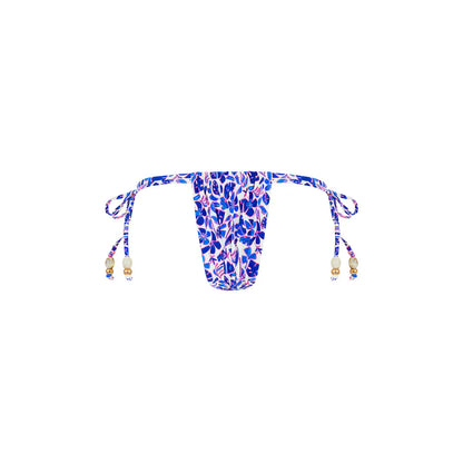 Cueca de biquíni fio dental laço - Ocean Colada