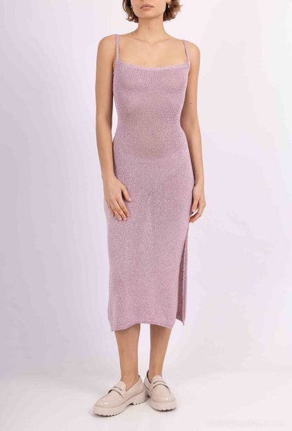 Vestido de Malha Brilhante